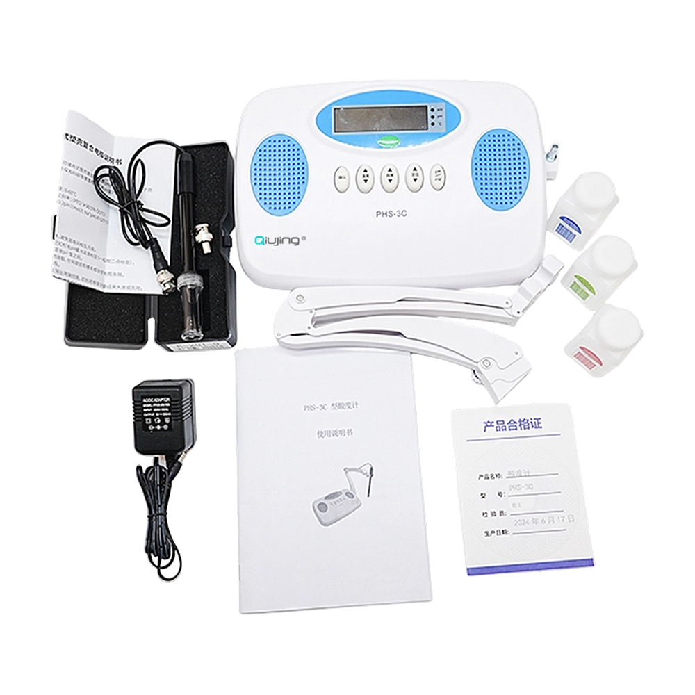 Qiujing IP54 Stofdichte draadloze Bluetooth-transmissie 4 standaardconforme spatwaterdichte Bentchtop PH-meter PHS-3C Qiujing IP54 Stofdichte draadloze Bluetooth-transmissie 4 standaardconforme spatwaterdichte Bentchtop PH-meter PHS-3C