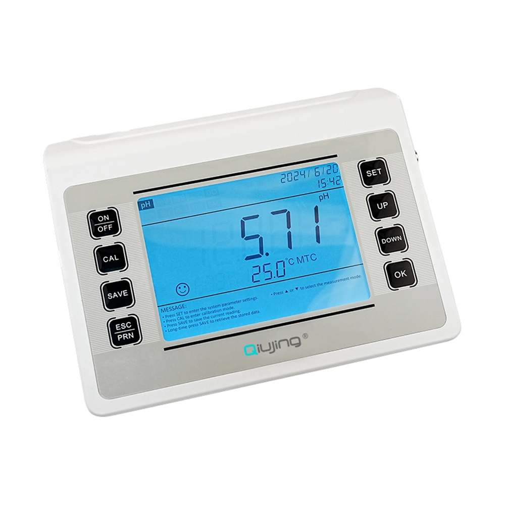 Qiujing LED-scherm Handig draadloos Bluetooth-afdrukken Duurzaam Ingebouwde massaopslag Bentchtop PH-meter P901 Qiujing LED-scherm Handig draadloos Bluetooth-afdrukken Duurzaam Ingebouwde massaopslag Bentchtop PH-meter P901
