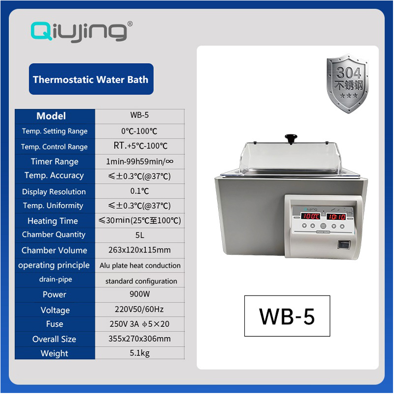 Qiujing Waterbadserie Thermostatische waterbadpot WB-2-1/WB-2-2/WB-2-3 Qiujing Waterbadserie Thermostatische waterbadpot WB-2-1/WB-2-2/WB-2-3